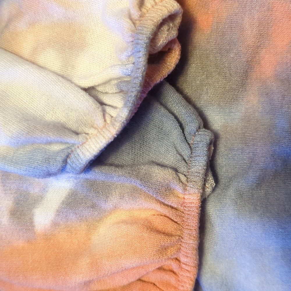 BiBi Women's Tie-Dye Casual Two Piece Lounge Set - Blue and Orange, NWOT - Picture 16 of 16